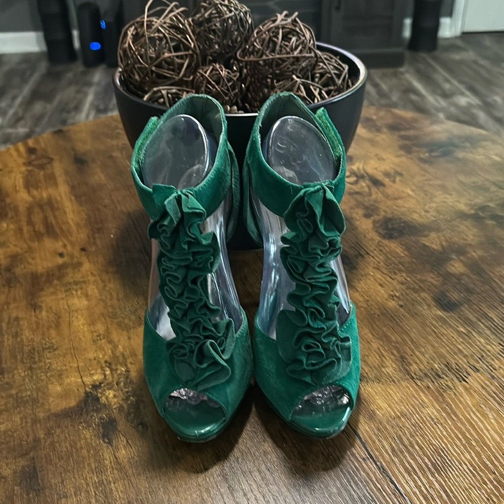 Elegant Green Women's Shoes